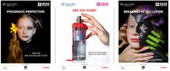 Examples of campaign posters on toxic beauty