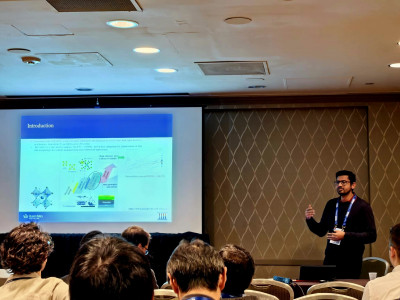 click/tap to enlarge this image... Madsar presenting the research