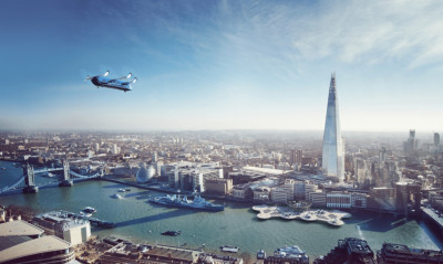 The GKN Aerospace Skybus concept using a large-size electric vertical takeoff and landing vehicle for mass aerial transit