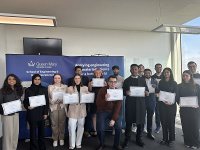 Prize-winners photographed at the event