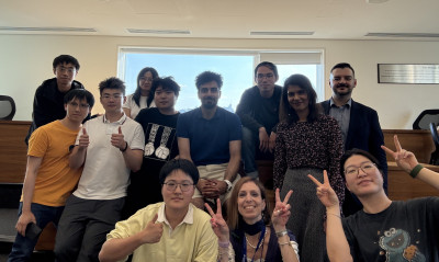 SPRING group meeting in the QMUL Graduate Centre. Luyao, bottom right corner, presented her research to the group