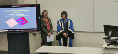 Prof Steffi Krause with Prof Karin Hing