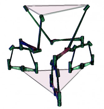 click/tap to enlarge this image... A reconfigurable parallel mechanism capable of structure change