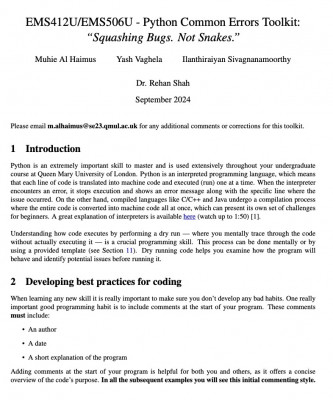 Python programming toolkit