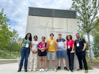 The Hyperlink team visit CERN