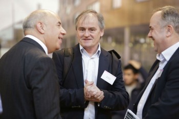 Three of our IAB team enjoying their visit to QMUL