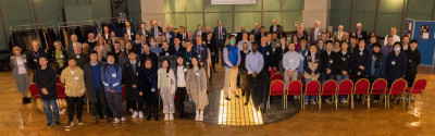 click/tap to enlarge this image... Some attendees at Materials50 including 20 of the first cohort of Materials graduates from QMES.