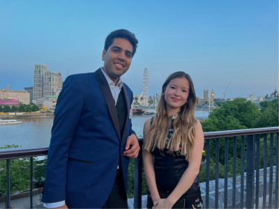 Dr Shah and Nicole at the formal conference dinner